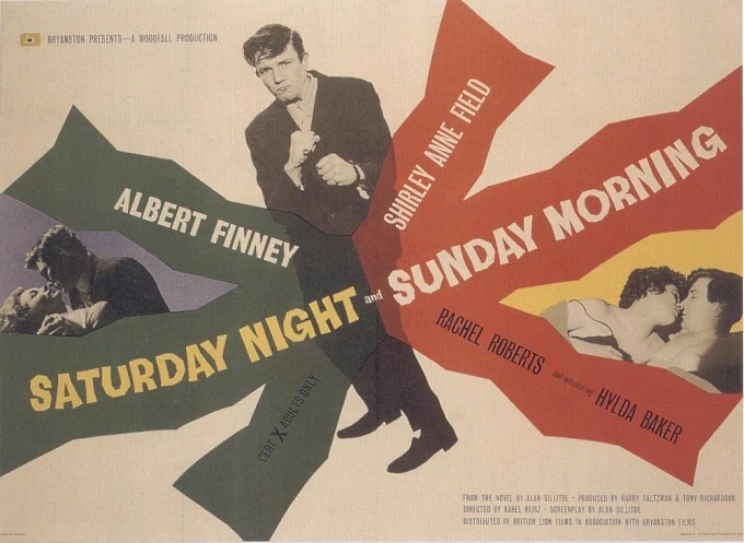 Постер фильма «Saturday Night and Sunday Morning» / «В субботу вечером, в воскресенье утром» (1960)